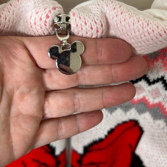 DISNEY x FOREVER 21 Minnie Mouse Sweater Jacket Fair Isle Plus Size 1 Sample Rar - Picture 4 of 8